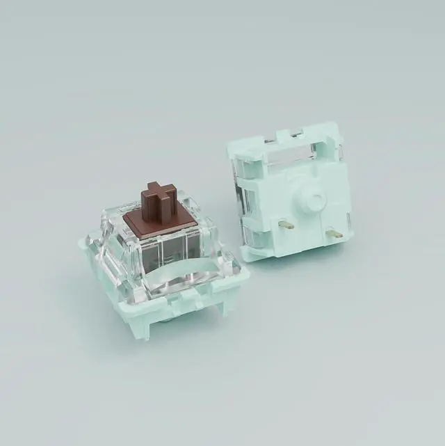 Alt view image 3 of 5 - DRAOZA Kutethy X GATERON JAED Series 3.0 Brown Switch,55gf Double Spring,3-Pin Pre Lubed RGB Tactile Switches for MX Gaming Mechanical Keyboard(108PCS,Brown)