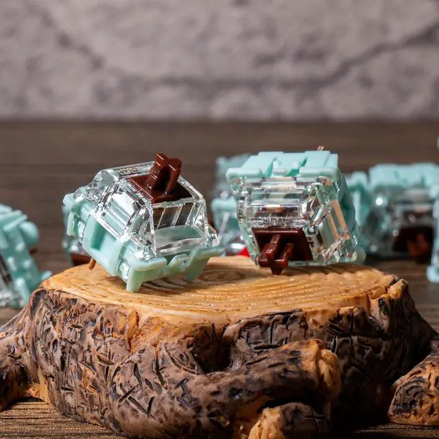 Alt view image 4 of 5 - DRAOZA Kutethy X GATERON JAED Series 3.0 Brown Switch,55gf Double Spring,3-Pin Pre Lubed RGB Tactile Switches for MX Gaming Mechanical Keyboard(108PCS,Brown)