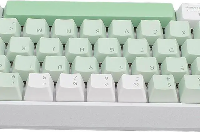 Alt view image 7 of 7 - 60% Mechanical Gaming Keyboard, 2.4G Wire Less RGB Backlit Mechanical Keyboard with Red Switch, Full Key Hot Swappable, 61 Keys Wired Mini Keyboard for PC Gamer