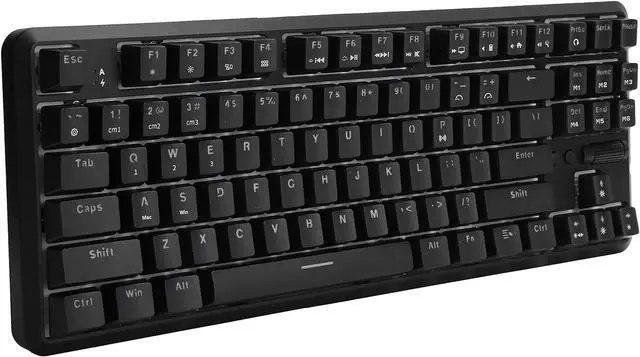 Alt view image 3 of 7 - Keyboard, Practical 87Key Dual Mode Gaming Keyboard for Home for Computer for Gaming for Office (Black)