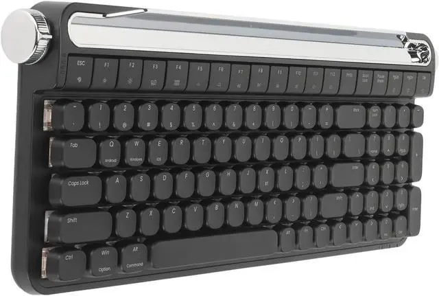 Main image of Red Switch Mechanical Keyboard, 100 Keys RGB Backlight Gaming Keyboard for for, for OS X with Keypad, Hot Swappable, Dual Connection Modes (Black)