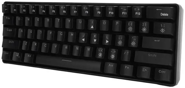 Alt view image 5 of 7 - Wired Keyboard Dual Mode RGB Gaming Mechanical Computer Supplies YK600 2.4G Receiver