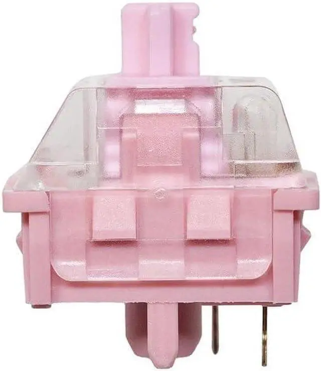 Alt view image 4 of 5 - KTT Rose Switch V2, 5Pin Pre-Lubed Linear Pink Transparent Switch for Gaming Mechanical Keyboard (Size : 110PCS)