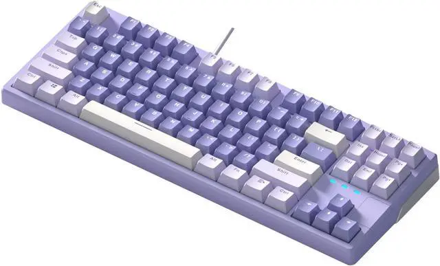 Main image of BEIDUOYANG Mechanical Keyboard Hot Swap 87 Keys Gaming Keyboard PBT-Keycap Gasket Structure 11 Lights Switch- Switch Keyboard Computer PC Laptop Keyboard 87 Keys Mechanical Keyboard, Lavender