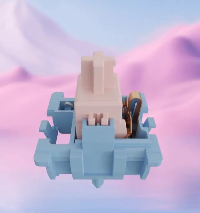 Alt view image 2 of 3 - Glacier Gateron Melodic Clicky Pre-lubed 5-pin Switches Set for Mechanical Keyboard with Free Key Caps/Switches Puller Included (Clicky, 105 PCs)