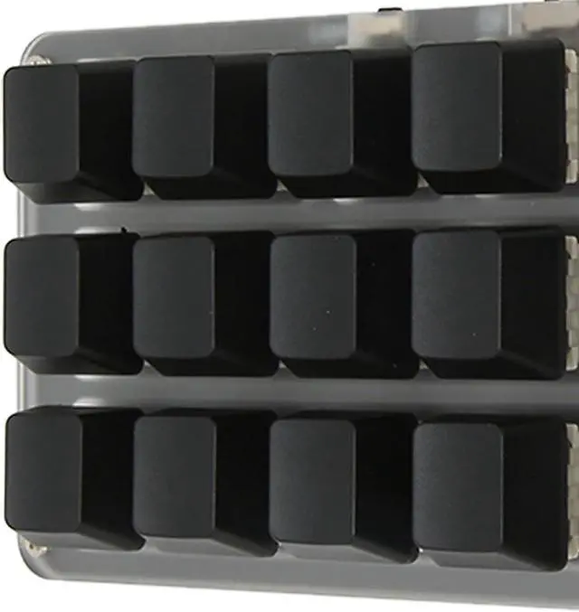 Alt view image 3 of 7 - HOHXFYP Mini Mechanical Gaming Keyboard, 12 Key 3 Knob One Handed Mechanical Gaming Keyboard, Waterproof Macro Mechanical Gaming Keyboard(BT-A)