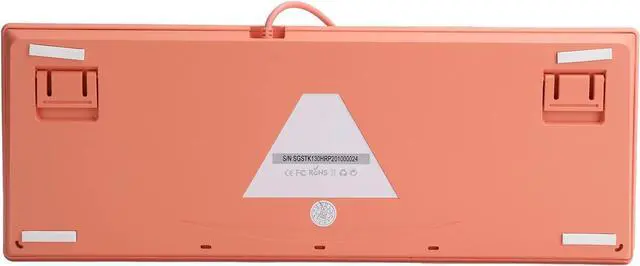 Alt view image 4 of 7 - 87-Key Wired Red Mechanical Keyboard,STK130 Adjustable Multiple RGB Backlights Gaming Keyboard for Game Office,Small Size Portable,Optional Color (-red Shaft)