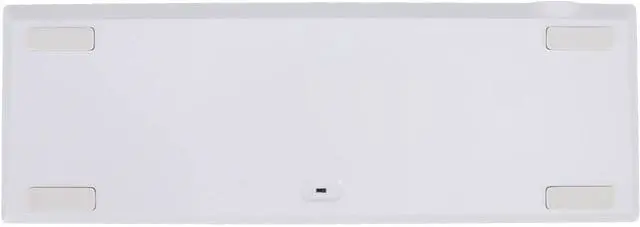 Alt view image 6 of 7 - 64 Keys Mechanical Keyboard Gaming Keyboard, Triple Modes Type C Wired Connection Pure White Keyboard with Backlight, Rechargeable Portable Computer Keyboard Support Shortcut