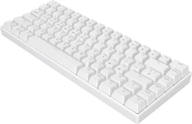 Alt view image 6 of 7 - Gaming Keyboard,82 Keys Ergonomic 1800mAh Colorful Backlight Keycap Computer Keyboard,for PC Gamer Computer,RGB LED Backlit Wired Mechanical Gaming Keyboard(Black Shaft)