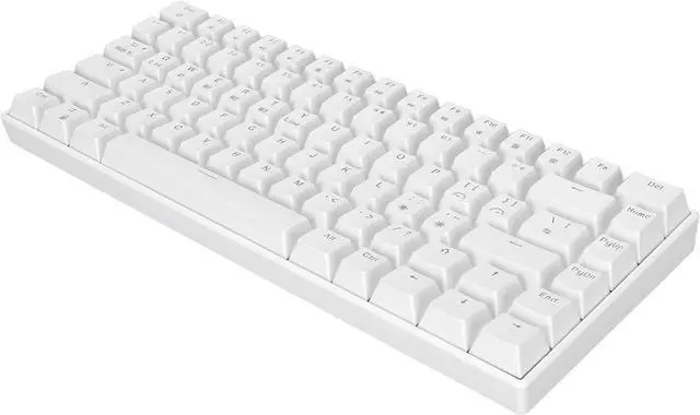 Alt view image 4 of 7 - 82 Keys Mechanical Keyboard, BT3.0, Wired Keyboard, RGB Backlit, Ergonomic Layout, 1800mAh Battery, for 2000, ME, XP, Vista, 7 (Linear Action Switch)