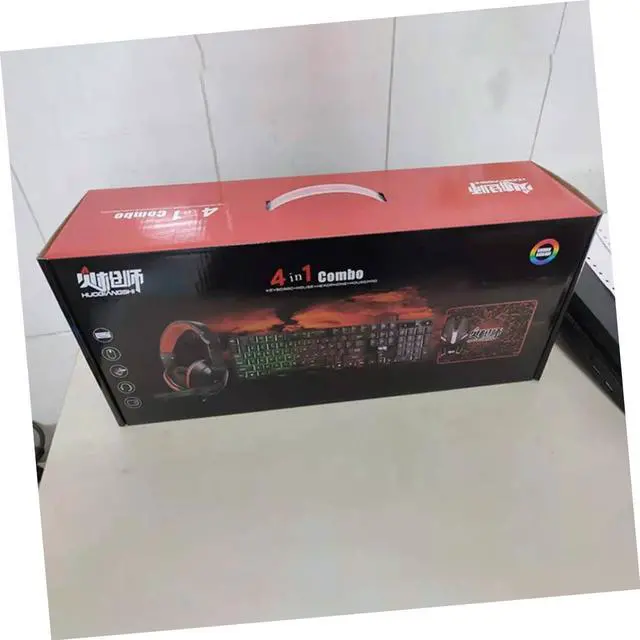 Alt view image 2 of 7 - Uonlytech Premium Gaming Keyboard Mouse Pad Headset Set Led Backlit Comfortable for Extended Gaming Easy to