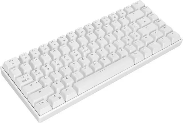 Alt view image 2 of 7 - Gaming Keyboard,82 Keys Ergonomic 1800mAh Colorful Backlight Keycap Computer Keyboard,for PC Gamer Computer,RGB LED Backlit Wired Mechanical Gaming Keyboard(Black Shaft)