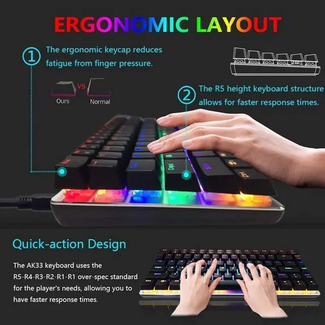 Alt view image 7 of 7 - Gaming Keyboard and Mouse and Mouse Pad,Wired Rainbow Backlit Mechanical Keyboard,Superlight RGB Gaming Mouse,12000DPI Optical Sensor,6 Programmable Buttons Mice for PC Gamers(Black)