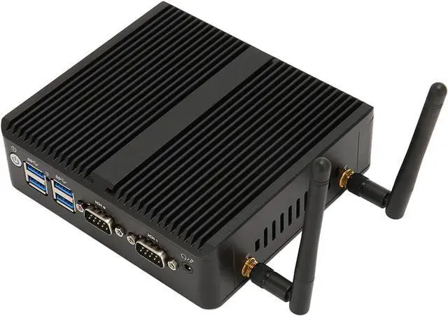 Main image of Mini Computer, High and Low Temperature Resistant J4125 CPU, 4K Support, Mini Industrial PC, Dual Gigabit LAN Ports, Fanless for Industrial Equipment (CPU J4125+DDR4 8G+SSD 128G