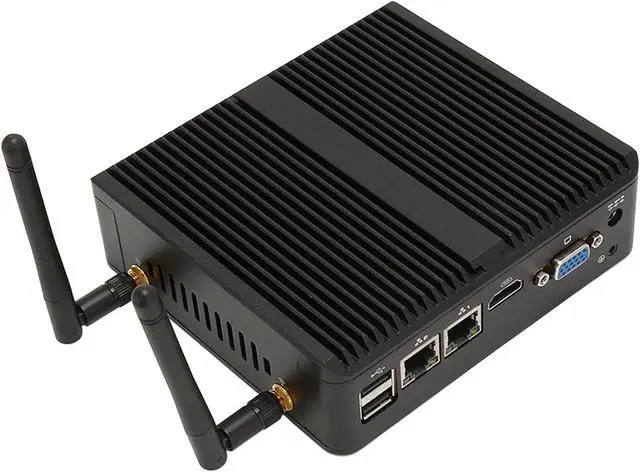 Alt view image 3 of 7 - Mini Computer, High and Low Temperature Resistant J4125 CPU, 4K Support, Mini Industrial PC, Dual Gigabit LAN Ports, Fanless for Industrial Equipment (CPU J4125+DDR4 8G+SSD 128G