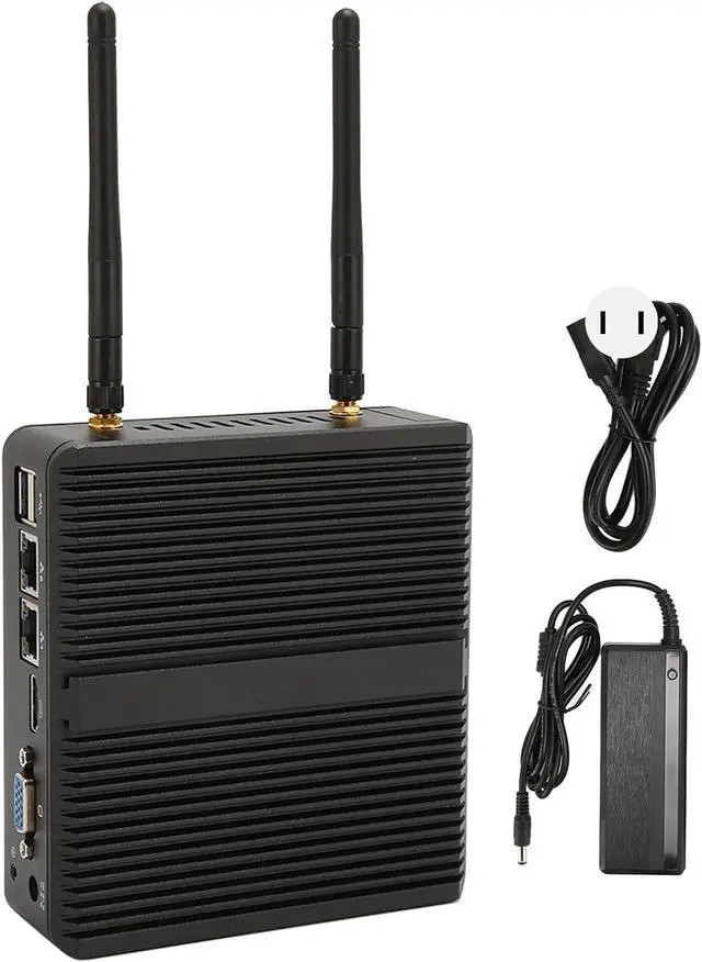 Alt view image 6 of 7 - Mini Computer, High and Low Temperature Resistant J4125 CPU, 4K Support, Mini Industrial PC, Dual Gigabit LAN Ports, Fanless for Industrial Equipment (CPU J4125+DDR4 8G+SSD 128G