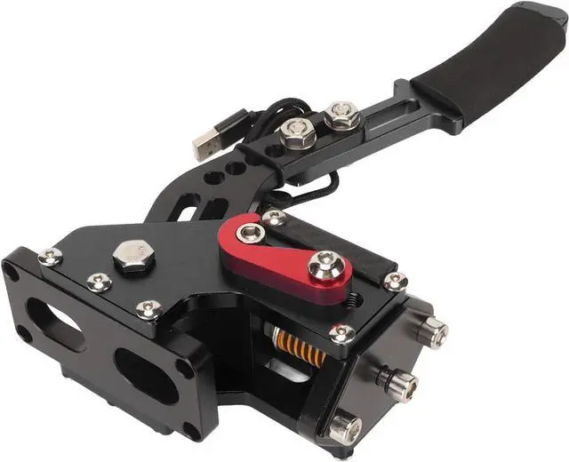Alt view image 2 of 7 - 2 in 1 PC Sim Racing Game Handbrake - USB Plug and Play, High Accuracy, Compatible with G27 G25 G29 T500 T300, (Black)