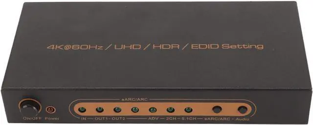 Main image of HD Multimedia Interface ARC Sound Extractor, 18Gbps 600MHz Metal Shell Optical Sound Output HD Multimedia Interface Sound Extractor 4K 60Hz for Computer (11)