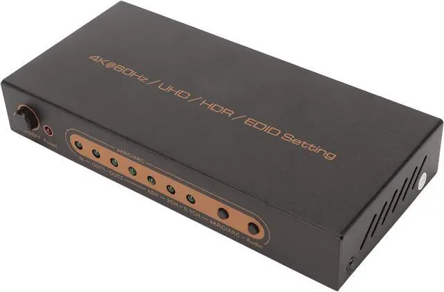 Alt view image 3 of 7 - HD Multimedia Interface ARC Sound Extractor, 18Gbps 600MHz Metal Shell Optical Sound Output HD Multimedia Interface Sound Extractor 4K 60Hz for Computer (11)