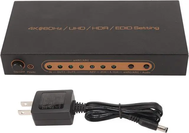 Alt view image 6 of 7 - HD Multimedia Interface ARC Sound Extractor, 18Gbps 600MHz Metal Shell Optical Sound Output HD Multimedia Interface Sound Extractor 4K 60Hz for Computer (11)