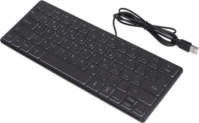 Alt view image 5 of 7 - FOPEAS Compact Gaming Keyboard  Wired 64 Key RGB Backlit Desktop Keyboard for Notebook Computer Accessories  Your Gaming Experience