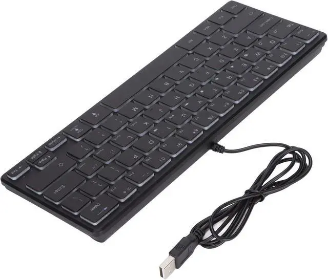 Alt view image 4 of 7 - FOPEAS Compact Gaming Keyboard  Wired 64 Key RGB Backlit Desktop Keyboard for Notebook Computer Accessories  Your Gaming Experience