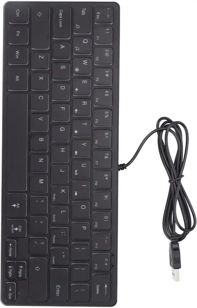 Alt view image 6 of 7 - FOPEAS Compact Gaming Keyboard  Wired 64 Key RGB Backlit Desktop Keyboard for Notebook Computer Accessories  Your Gaming Experience