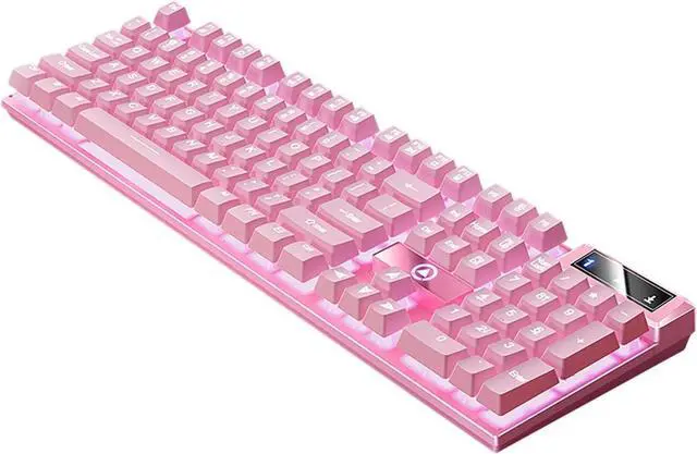 Main image of Wired Floating Mechanical RGB Backlit Gaming Keyboard - USB, Portable, Cool Stuff Birthday Gifts for Men & Women (B)