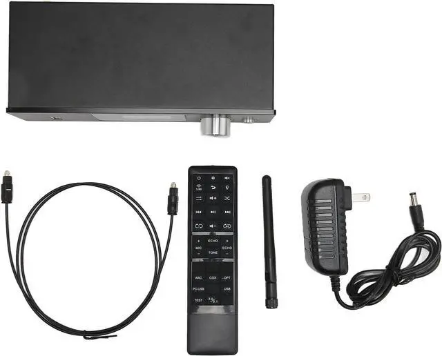 Alt view image 2 of 7 - HD Multimedia Interface Sound Decoder, Sound Decoder 100-240V LCD Panel Display Metal 5.1 Analog Output System for HDCP 2.2 HDR for PC for TV (US Plug)