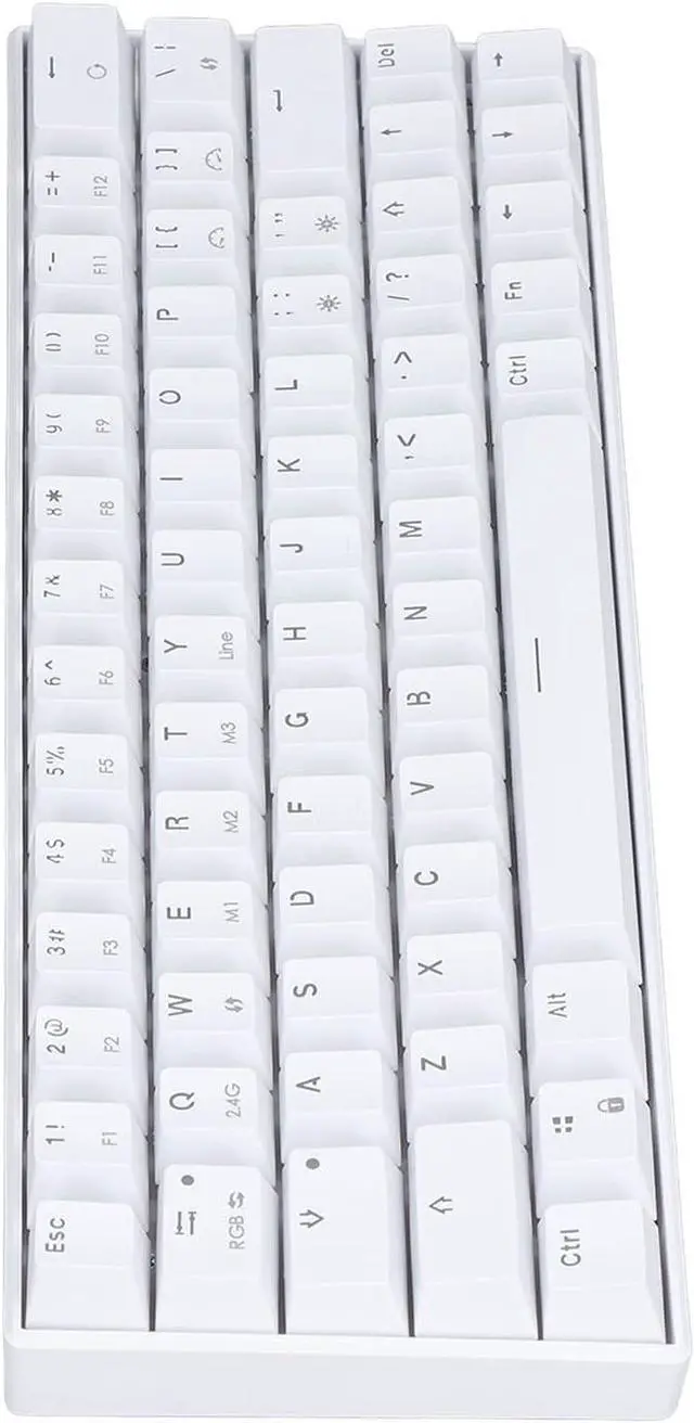 Alt view image 4 of 7 - Computer Keyboard, Small Portable Long Battery Life RGB Gaming Keyboard for Office for Home for Gaming Brown Switch