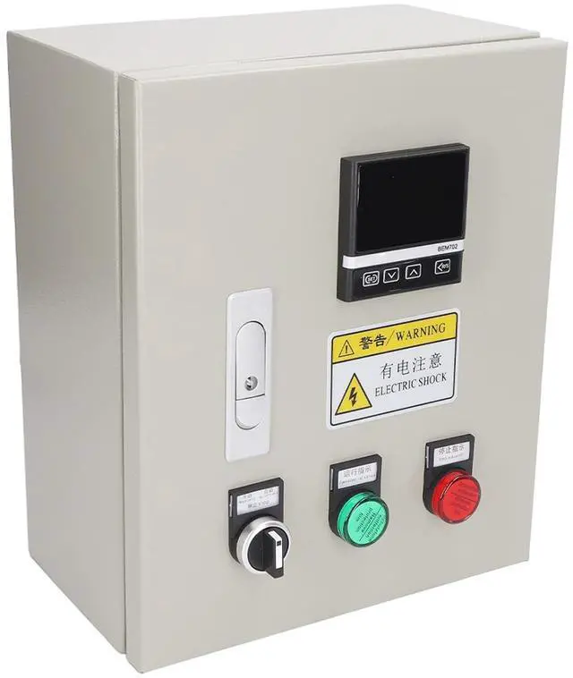 Main image of Three Phase Pid Intelligent Temperature Control Box, Single Chip Control System, 0 to 400 Wide Temperature Control Range, Digital Clear Display, M6 Thread, 380VAC 32a 15Kw