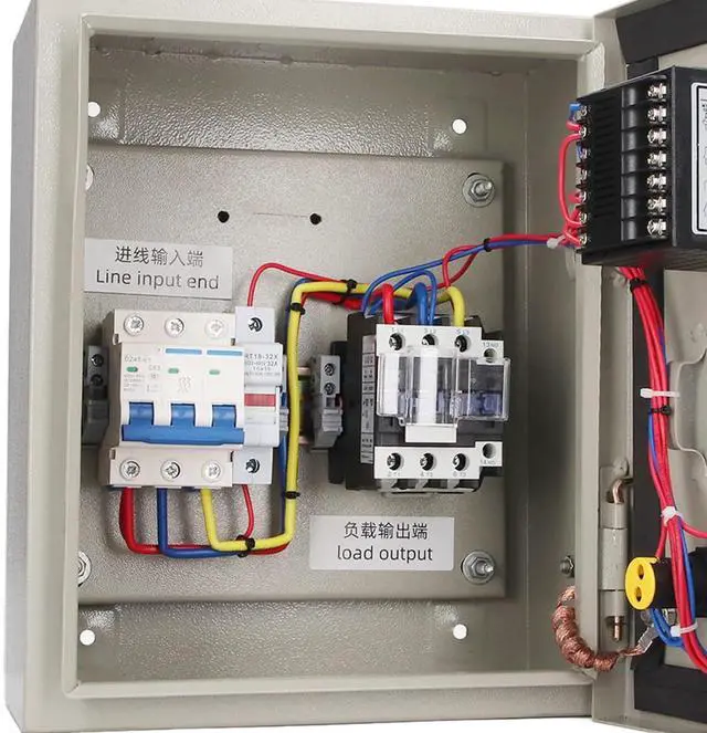 Alt view image 5 of 7 - Three Phase Pid Intelligent Temperature Control Box, Single Chip Control System, 0 to 400 Wide Temperature Control Range, Digital Clear Display, M6 Thread, 380VAC 32a 15Kw