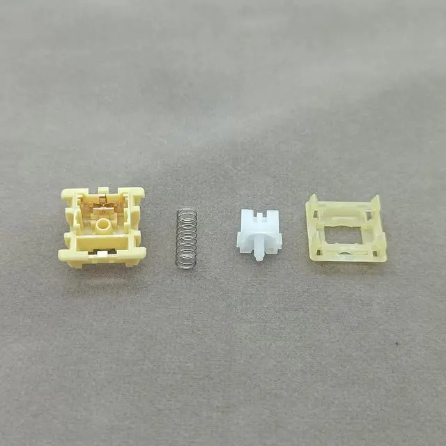 Alt view image 4 of 6 - Tecsee Mechanical Keyboard Silent Shaft Switch Lubricated, Silent Linear Low Profile Yellow Medium Switch for Tablet Notebook Desktop Computer Peripheral Keyboard(70PCS Linear)