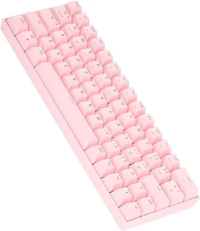 Alt view image 3 of 7 - 3 Modes Wireless Mechanical Keyboard Pink 2.4G RGB Wireless Mechanical Gaming Keyboard with 3 Modes N Key Rollover Brown Switch