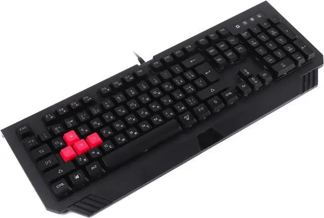 Alt view image 2 of 2 - Bloody B120N Gaming Keyboard With Backlight USB Backlight Anti-Hhosting QWERTY Wrist Rest