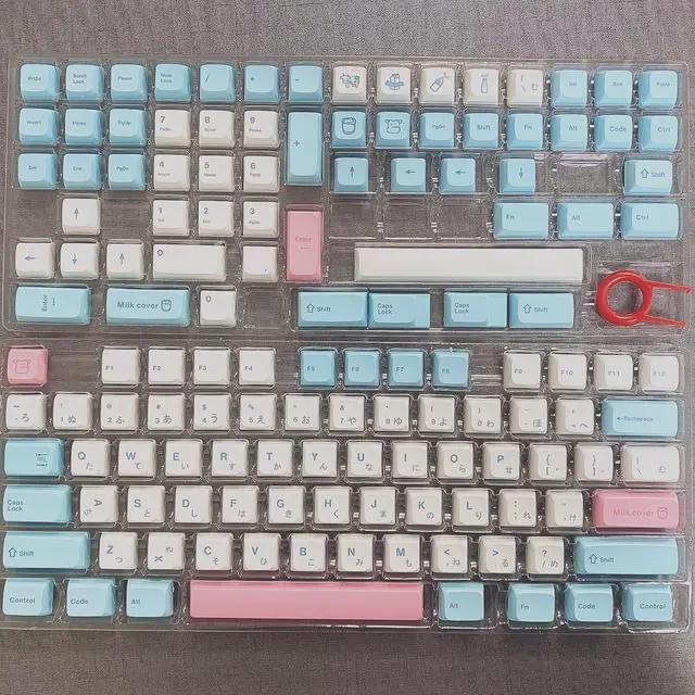 Alt view image 7 of 7 - BUENA DECOR Pink Korean Keycaps Keyboard - PBT DYE-Sublimation, MX Switch for Mechanical Keyboards, 119-key Kit Covers Tenkeyless and Fullsize Keyboards XDA Gaming Mechanical Keyboard