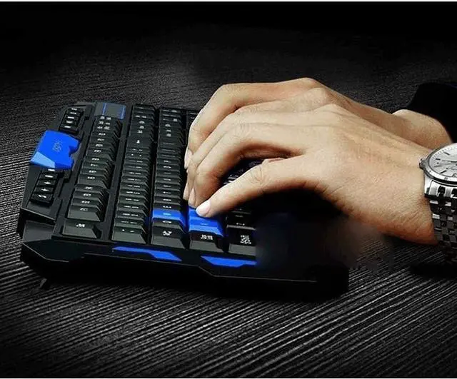 Alt view image 2 of 4 - Feiyx Gaming Keyboard and Mouse, Wireless Keyboard and Mouse Gaming Keyboard and Backlit Mouse Combo,USB Wireless Backlit Keyboard,LED Gaming Keyboard Mouse Set,for Windows,Laptop,Notebook,PC,Desktop,