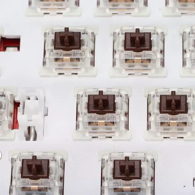 Alt view image 7 of 7 - RGB Mechanical Keyboard, 64 Keys 60% Mechanical Gaming Keyboard Keyboard Support 2.4G, BT3.0 5.0, Type C Connection Connection Ergonomic Mechanical Keyboard, Plug and Play(Brown