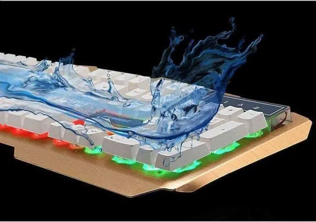 Alt view image 5 of 5 - Corsehild Gaming Keyboard USB Wired Keyboard, Ergonomic Water-Resistant Mechanical Keyboard, LED Backlit Keyboard for Desktop, Computer, PC