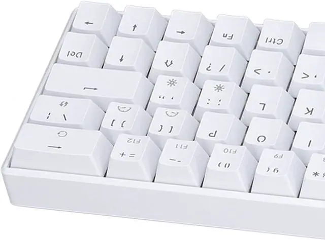 Alt view image 7 of 7 - Mechanical Gaming Keyboard, 2.4G, BT 3.0 5.0, Type C Connection, 64 Keys RGB Backlit Keyboard for Desktop Computer PC(Blue Switch)