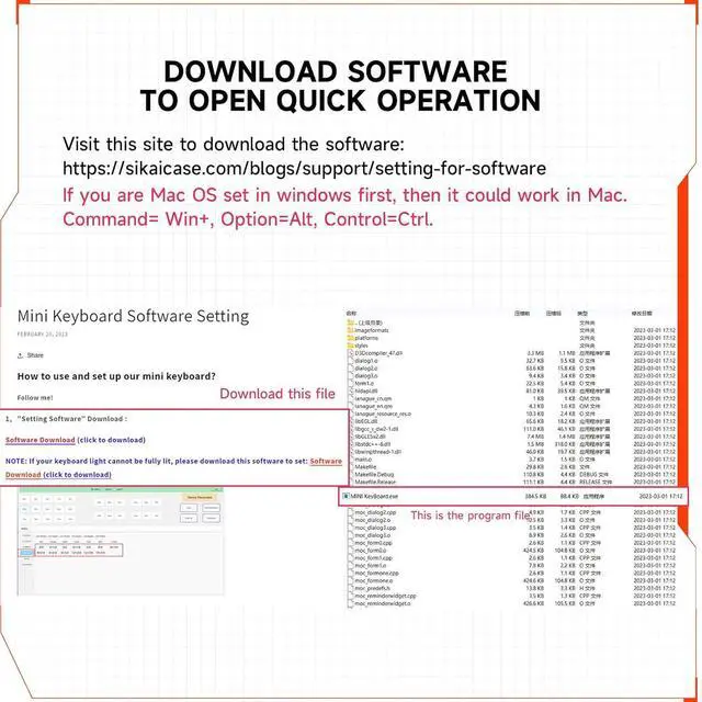 Alt view image 2 of 7 - SIKAI CASE Programmable Macro Keyboard,6 Key Macro Mechanical Gaming Macro Keypad,Custom Knob KeyPad, Hot swappable Switch Gaming Keyboard,Wired programmable keypad with Drawing Programming Video