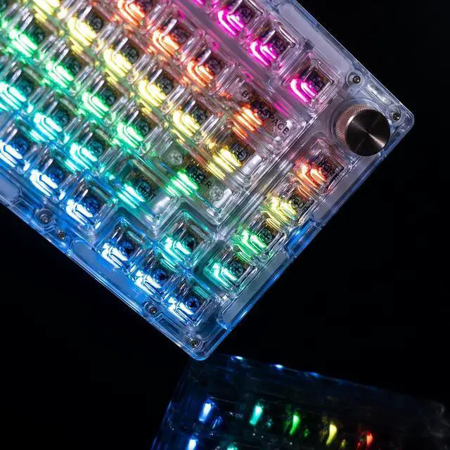 Alt view image 4 of 7 - GK GAMAKAY 113 Keys Transparent PC Keycaps Set with 2.75 Shift, ASA Profile Keycaps for SN75 98% 75% Layout MX Gateron Kailh Switch Mechanical Gaming Keyboard (Clear Amber)