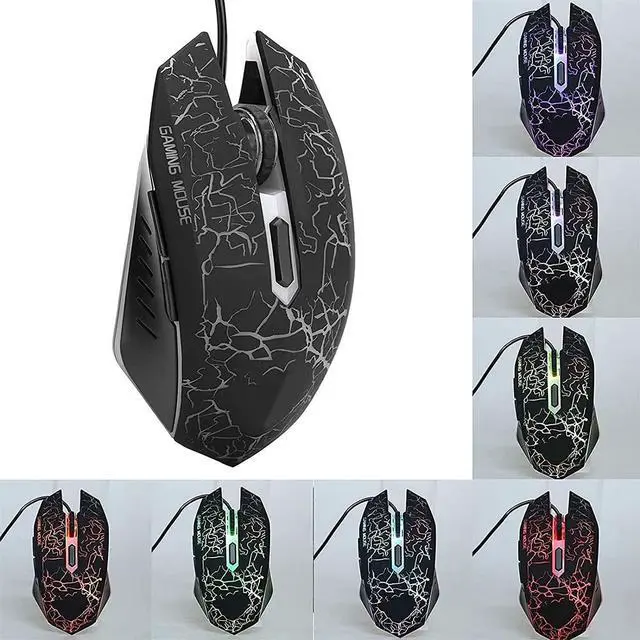 Alt view image 3 of 7 - NCRD RGB Gaming Keyboard and Backlit Mouse Combo, USB Wired Backlit Keyboard, LED Gaming Keyboard Mouse Set