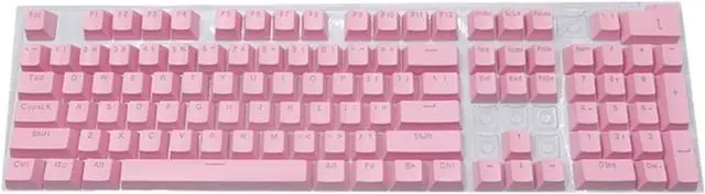 Main image of Keyboard 104Keys ABS Plastic Esports Gaming Keycap Mechanical Keycap for Gaming D08A (Color : Pink)