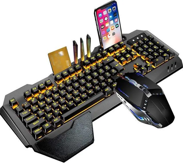 Main image of Keyboard Mouse Combo,Gaming Keyboard for LaptopKeyboard Computer Ergonomic, Compact Mechanical Keyboard for Windows, Laptop,Computer (Color : C)