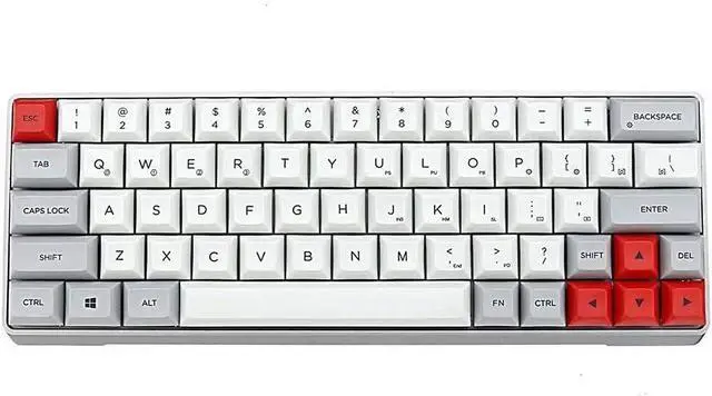Main image of KXA Mechanical Keyboard Swappable RGB Mechanical Keyboard Aluminum Alloy Case PBT Keycaps Gaming Keyboard for PC/Gamer, Typist (Color : White, Size : Brown Switch)