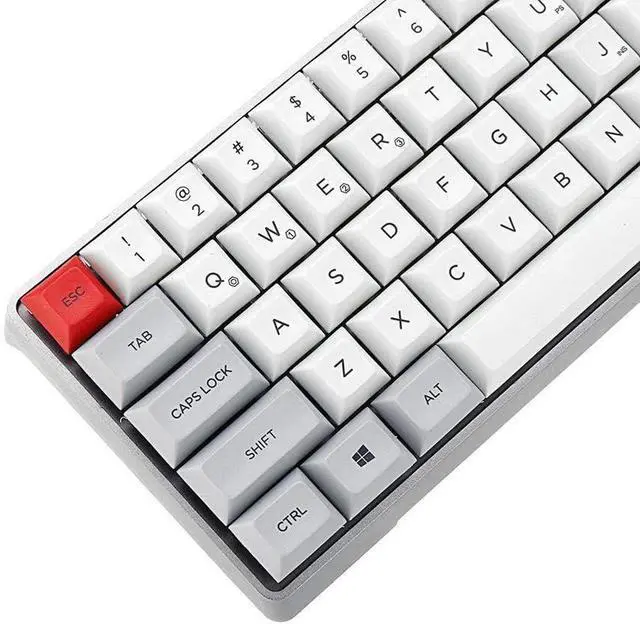 Alt view image 5 of 7 - KXA Mechanical Keyboard Swappable RGB Mechanical Keyboard Aluminum Alloy Case PBT Keycaps Gaming Keyboard for PC/Gamer, Typist (Color : White, Size : Brown Switch)