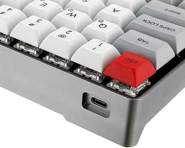 Alt view image 6 of 7 - KXA Mechanical Keyboard Swappable RGB Mechanical Keyboard Aluminum Alloy Case PBT Keycaps Gaming Keyboard for PC/Gamer, Typist (Color : White, Size : Brown Switch)