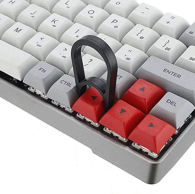 Alt view image 7 of 7 - KXA Mechanical Keyboard Swappable RGB Mechanical Keyboard Aluminum Alloy Case PBT Keycaps Gaming Keyboard for PC/Gamer, Typist (Color : White, Size : Brown Switch)