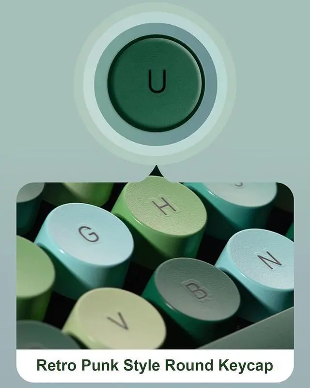 Alt view image 5 of 7 - Youker Wireless Keyboard and Mouse Combo, 2.4GHz USB Wireless Connection Retro Keyboard with Numeric Keypad and Optical Mice Set Colorful Keyboard and Mice for PC/Laptop/Mac/Windows XP/7/8/10/11